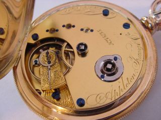 MAGNIFICENT 18K GOLD 1863 WALTHAM HUNTER MODEL 1860 INCREDIBLE WATCH WOW 11