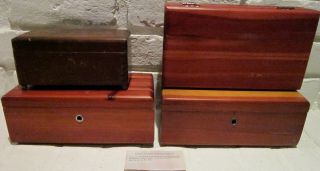 3 Lane Miniature Cedar Chests Great Shape And One Has Metal Feet