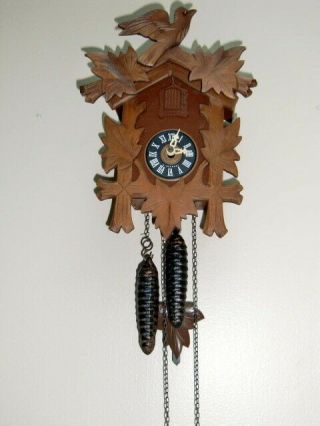 Vintage German Cuckoo Clock Black Forest Parts