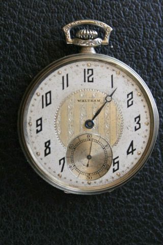 1924 Waltham 14k Gold Colonial 17j 12s Pocket Watch Needs Service