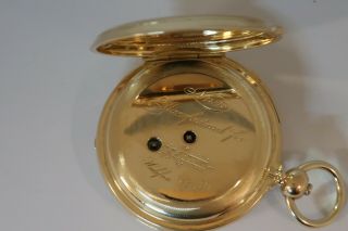 Rare Huguenin Minute Repeater Pocket Watch 3