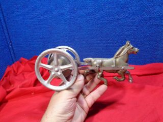 Antique Horse Chime Bell Pull Toy