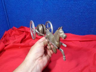 Antique Horse Chime Bell Pull Toy 2