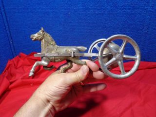 Antique Horse Chime Bell Pull Toy 4