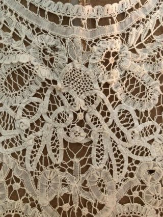 ANTIQUE VICTORIAN LACE COLLAR HAND MADE LARGE 5