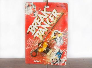 VINTAGE 1984 TOMY BREAK DANCER,  RARE,  SPIN PULL DANCERS,  BOOG - A - LOO SHOE 5