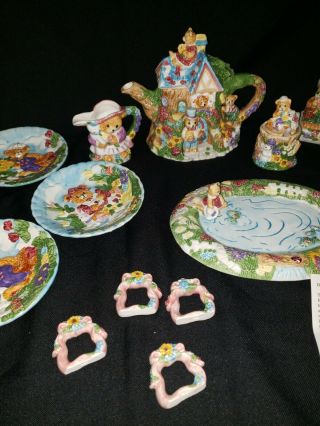 Vintage childrens Teddy Bear Tea Set 3
