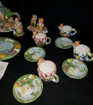 Vintage childrens Teddy Bear Tea Set 6