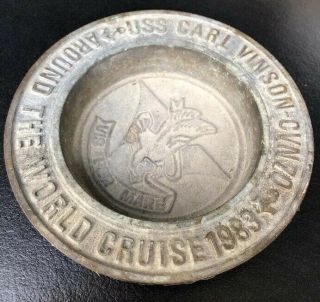 Vintage Us Navy Uss Carl Vinson Cvn 70 The World Cruise Heavy Metal