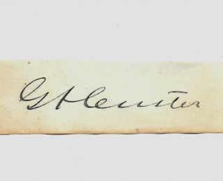George Armstrong Custer Autograph Reprint On Period 1860s Paper