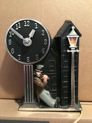 Vintage Animated Electric Wall Clock Master Crafters Clock Co Happy Times 911