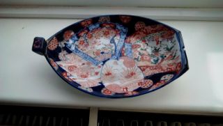 19th Century Japanese Imari Boat Shaped Dish