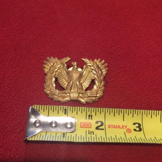 Vintage Military Us Army Warrant Officer Cap Hat Badge Pin