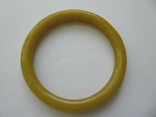 Antique Chinese Peking Glass Royal Yellow Sml Sewing Basket Ring Bangle Bracelet