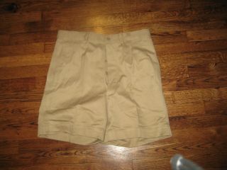 Khaki Shorts,  Military French,  Old Stock,  32 - 34,  100 Cotton