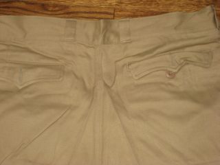 khaki shorts,  military french,  old stock,  32 - 34,  100 cotton 3