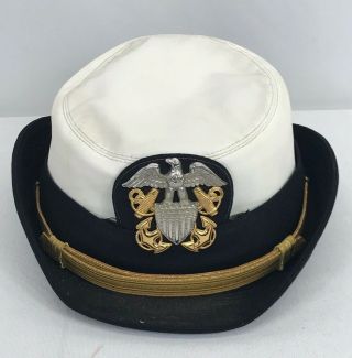 Vintage Us Navy Female Officers Dress Hat