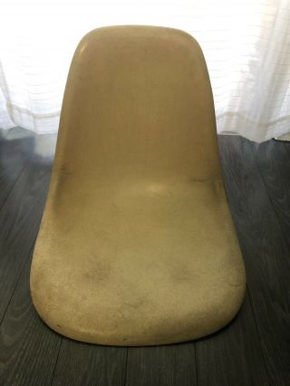 Eames Herman Miller 1st Generation Fiberglass Side Shell Chair X Base Shell Only
