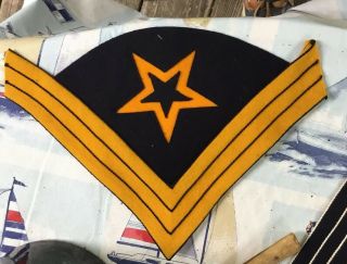 Indian Wars United States Army Cavalry Chevron Patch For Color Sergeant No Res.