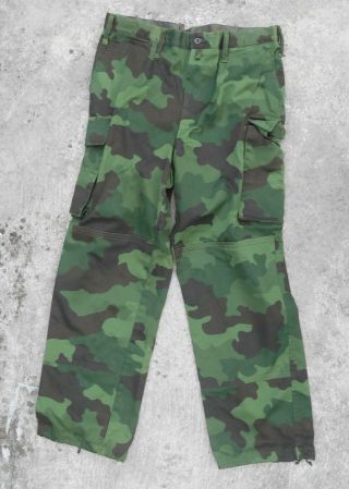 Serbia Jna Serbian Army M93 Camouflage Pants Waist 92cm / 36 " Year 2000