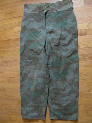 Ww2 German Army Splinter Camouflage Field Made Pants Trousers,  Big Size