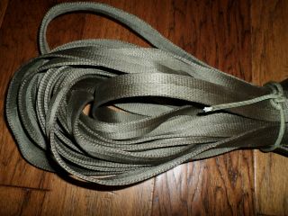 U.  S MILITARY HEAVY DUTY OD NYLON STRAPS 1 INCH X 58 FEET FROM CARGO PARACHUTES 3