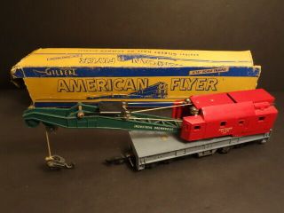 American Flyer 644 Crane Car Vnm,  Box