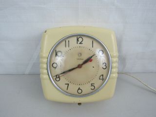 Vintage Warren Telechron Electric Wall Clock Model 2h13 - Made In Usa