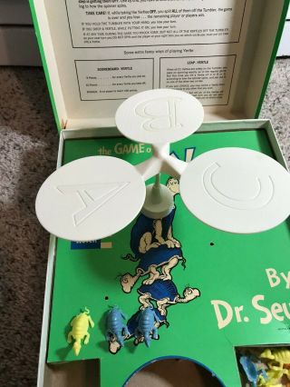 Vintage Board Game the Game of Yertle Dr.  Seuss REVELL Z - 2100:198 1960 5