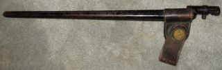 N.  G.  P.  Indian War Period Model 1873 Socket Bayonet & Scabbard 45/70 4