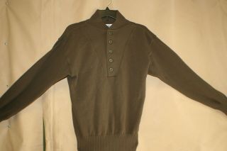 Marine Corp Coyote Brown Sweater Rare Size Large W/o Tags See Pix