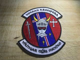 1980s/1990s? Us Air Force Patch - 523rd Fs Fighter Squadron - Iceland - Usaf