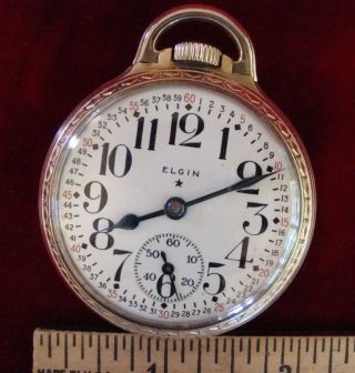 Vintage Elgin Pocket Watch Railroad Grade 478,  B.  W.  Raymond,  21 Jewels 39151783