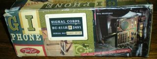 U.  S.  ARMY telephone Vintage Signal Corps BC - 611h G.  I.  walkie - talkie style phone 2