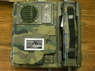 U.  S.  ARMY telephone Vintage Signal Corps BC - 611h G.  I.  walkie - talkie style phone 6