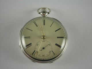 Antique English Early Massey Lever Fusee Key Wind Pocket Watch.  Made 1827.