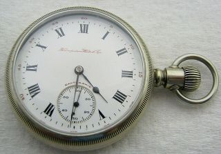 Antique 16s Hampden Wm Mckinley 17 Jewel Pocket Watch