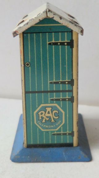Vintage Dinky Toys Tinplate R A C Telephone Box