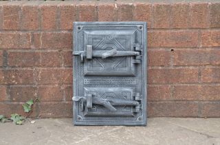 29.  5 X 42 Cm Old Cast Iron Fire / Bread Oven Door/doors /flue/clay/range/ Pizza