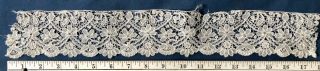 19th C.  handmade Duchesse bobbin lace edging SEW CRAFT 3