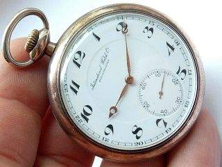 Antique Cal 67 Iwc International Watch Co Schaffhausen Silver/gold Pocket Watch