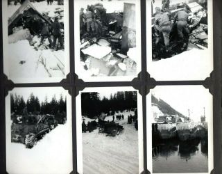 WWII Photo Album Tientsin China & Point Barrow Alaska Asian Corpses Beach 330 pc 11