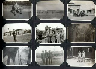 WWII Photo Album Tientsin China & Point Barrow Alaska Asian Corpses Beach 330 pc 3