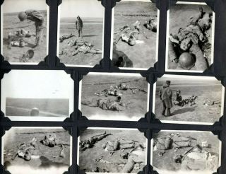 WWII Photo Album Tientsin China & Point Barrow Alaska Asian Corpses Beach 330 pc 4