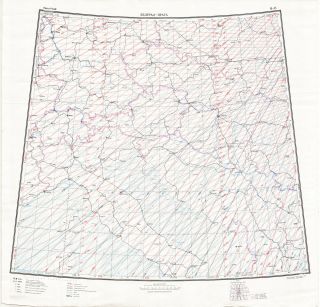 Russian Soviet Radio Navigation Chart (rsdn) - Belgrade/ Prague,  1:2m,  Ed.  1960