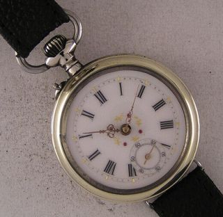 Rare Enamel Case All Fully Serviced Cylindre 1900 Swiss Wrist Watch A,