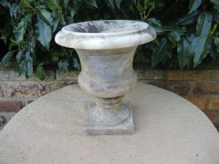 Small Antique Marble Stone Garden Urn 31 cm high (476) 3