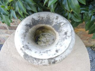 Small Antique Marble Stone Garden Urn 31 cm high (476) 5