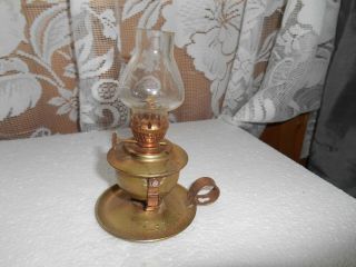 Vintage Retro Brass & Copper Plated 3 Way Oil Lamp Hong Kong Castle Brand 103