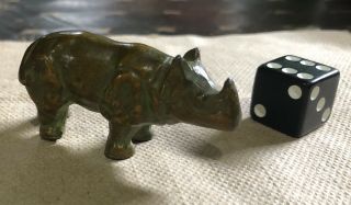 Art deco Frankart miniature rhinoceros vintage quality 2
